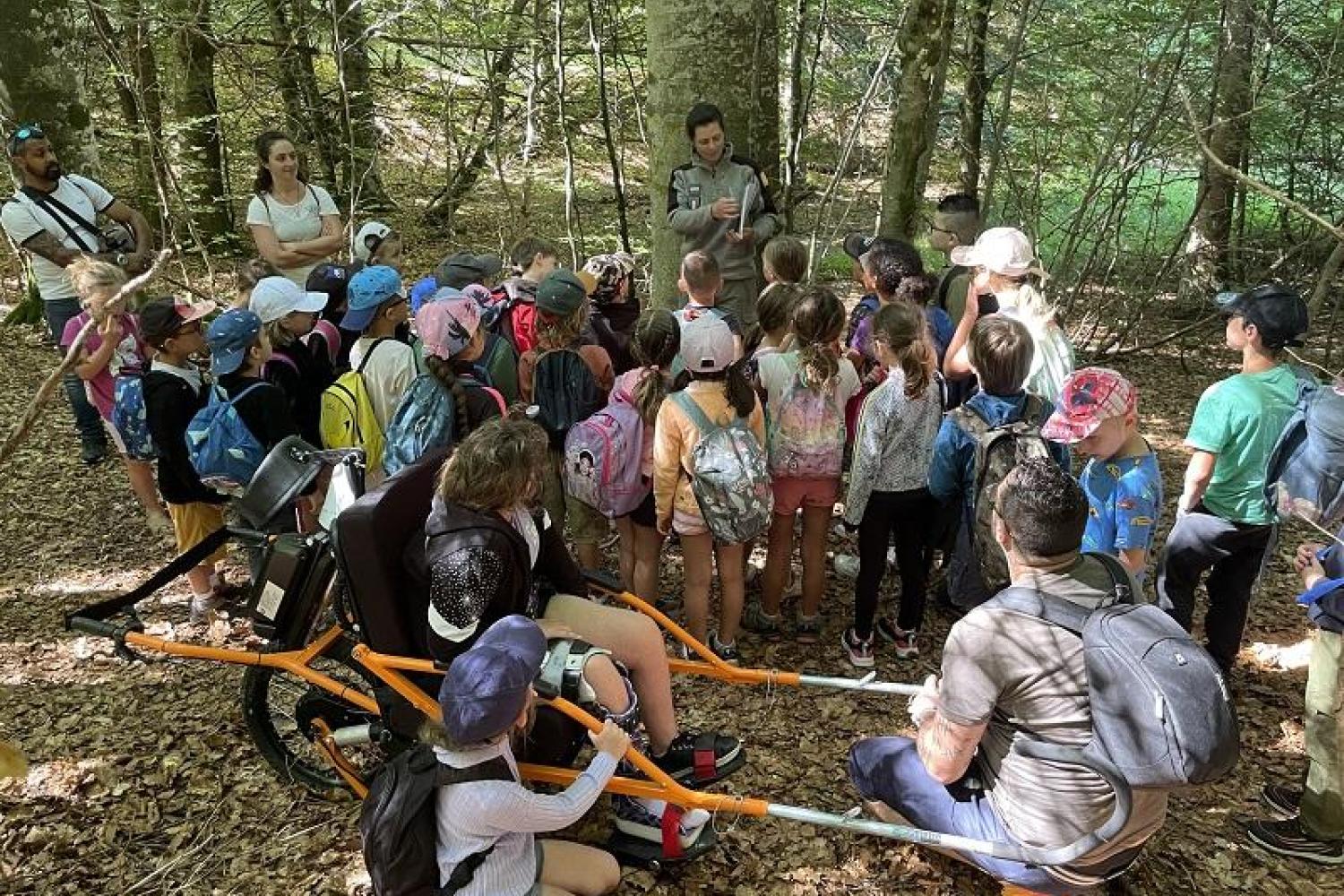Journée pédagogique et inclusive sur le massif de l’Aigoual © Eléonore Solier – Parc national des Cévennes 